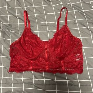 Red Lace Bralette